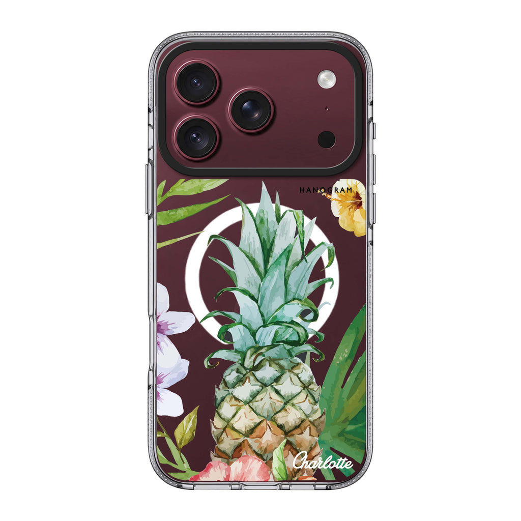 Pineapple & Floral 水晶透明保護殼