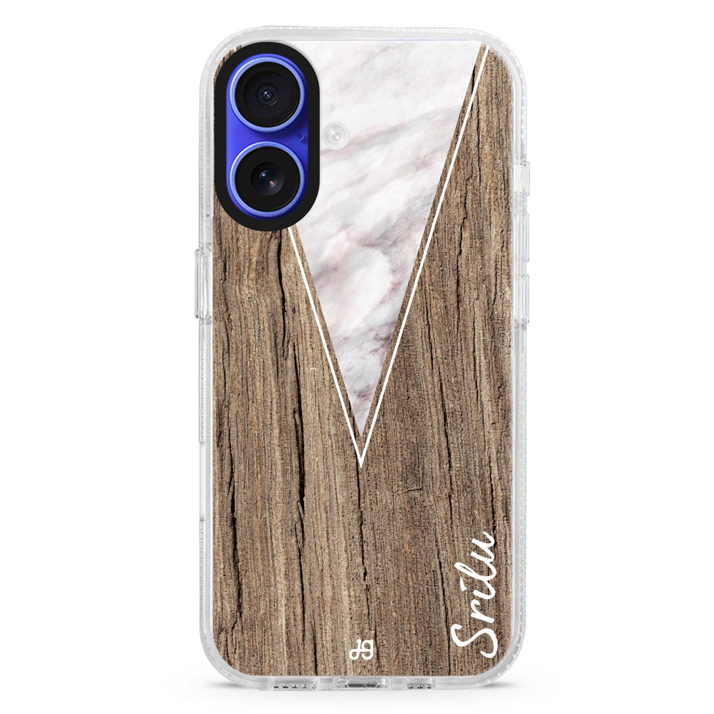 Marble & Wood II 水晶透明保護殼
