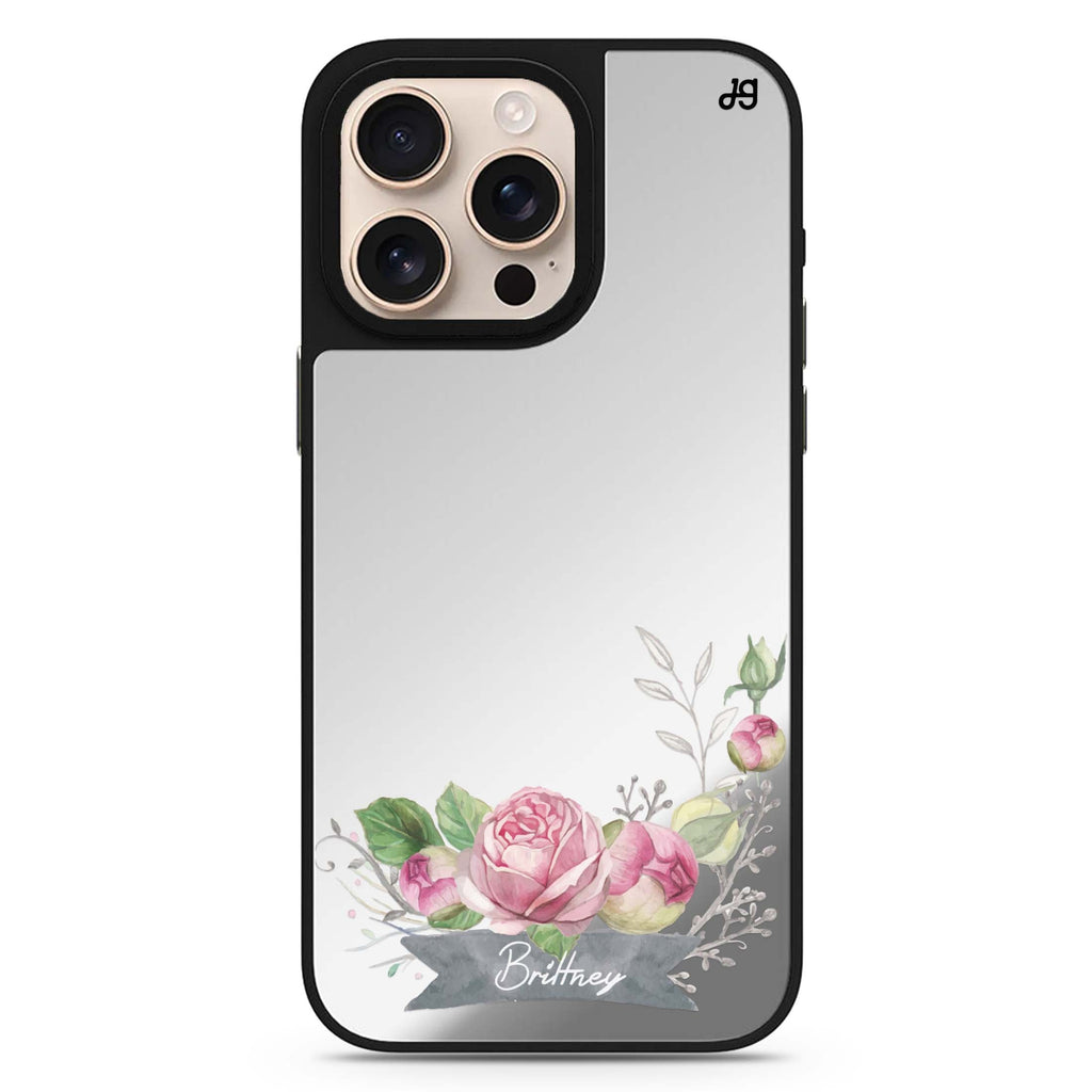 Ribbon & Floral 鏡面手機殼