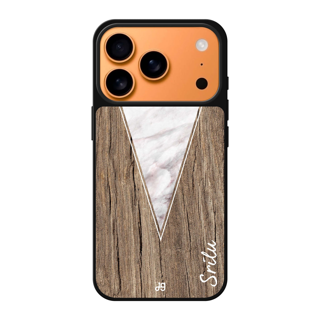 Marble & Wood II 大理石 iPhone 17 Pro Max 鏡面手機殼主圖