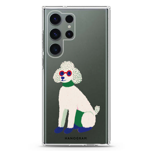 Peace & Poodle Samsung Galaxy Ultra 透明保護殼，適用 S26/S25/S24/S23 Ultra，圖1