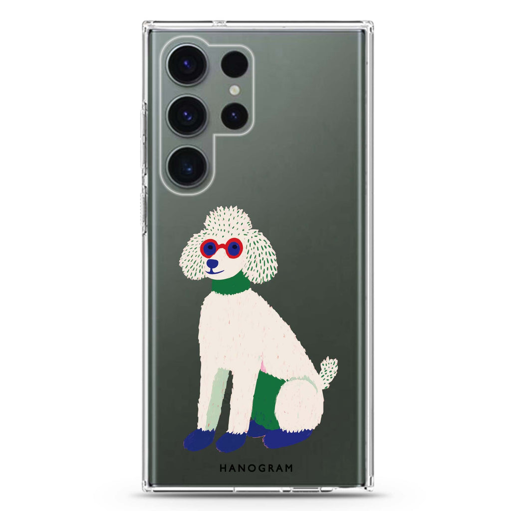 Peace & Poodle Samsung Galaxy Ultra 透明保護殼，適用 S26/S25/S24/S23 Ultra，圖1