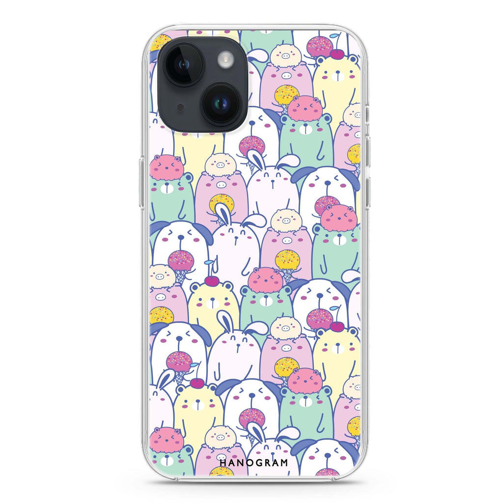 Charm Critters iPhone 14 Plus Magsafe 兼容水晶透明保護殼