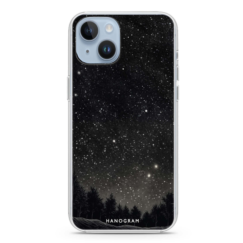 Galactic Gleam iPhone 14 Magsafe 兼容水晶透明保護殼
