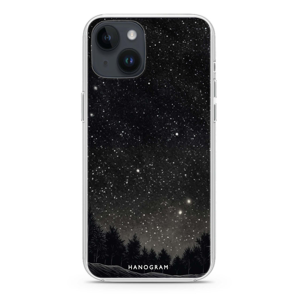Galactic Gleam iPhone 14 Plus Magsafe 兼容水晶透明保護殼