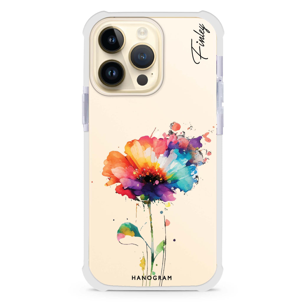 A Beautiful Watercolour Flower 超強防摔保護殼