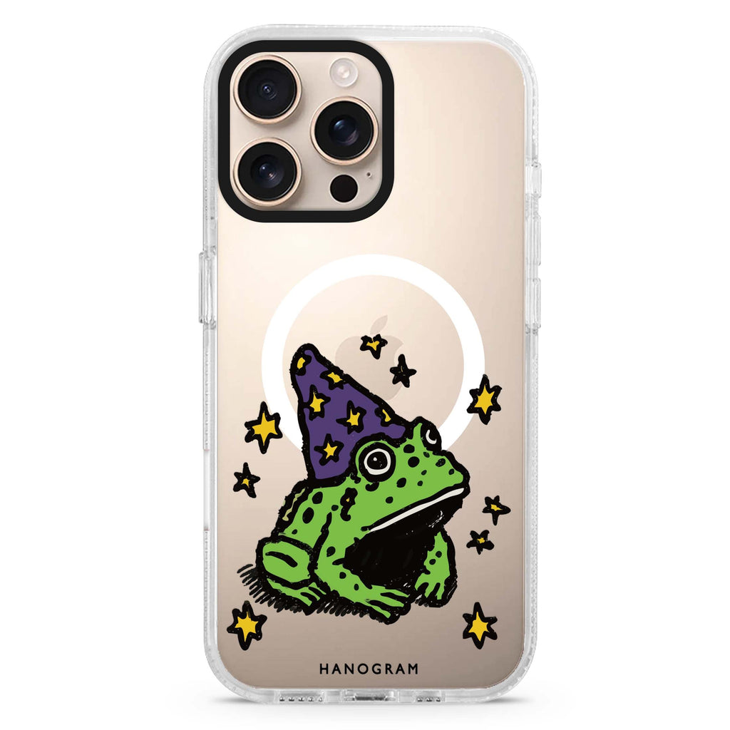 Starry-Nosed Wizard Frog Magsafe 兼容水晶透明保護殼