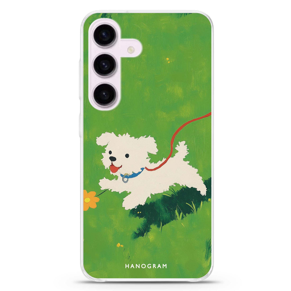 Puppy Pop Samsung Galaxy S26/S25/S24 水晶透明保護殼正面展示