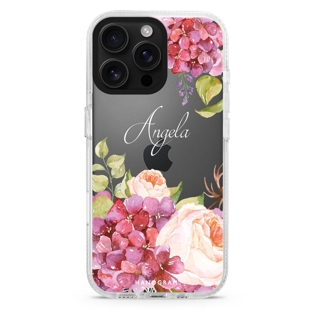 Pretty Floral iPhone 16 Pro & 16 Pro Max Case - Personalized and Stylish Protection