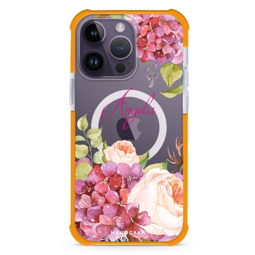 Pretty Floral iPhone Magsafe 兼容超強防摔保護殼
