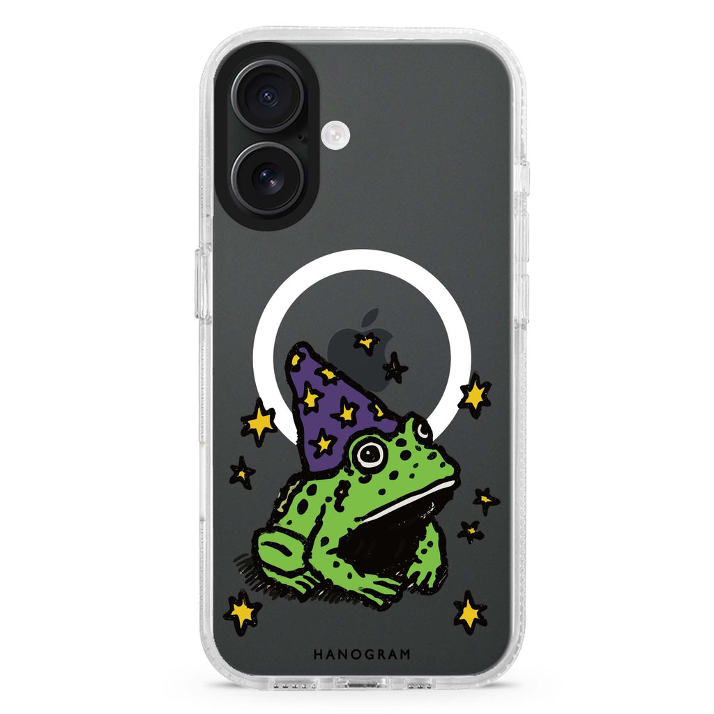 Starry-Nosed Wizard Frog Magsafe 兼容水晶透明保護殼