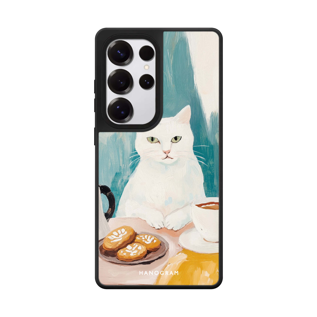 Coffee with Whiskers 鏡面手機殼