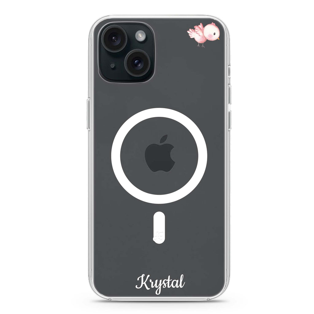 Bird of the Soul iPhone 15 Plus Magsafe 兼容水晶透明保護殼