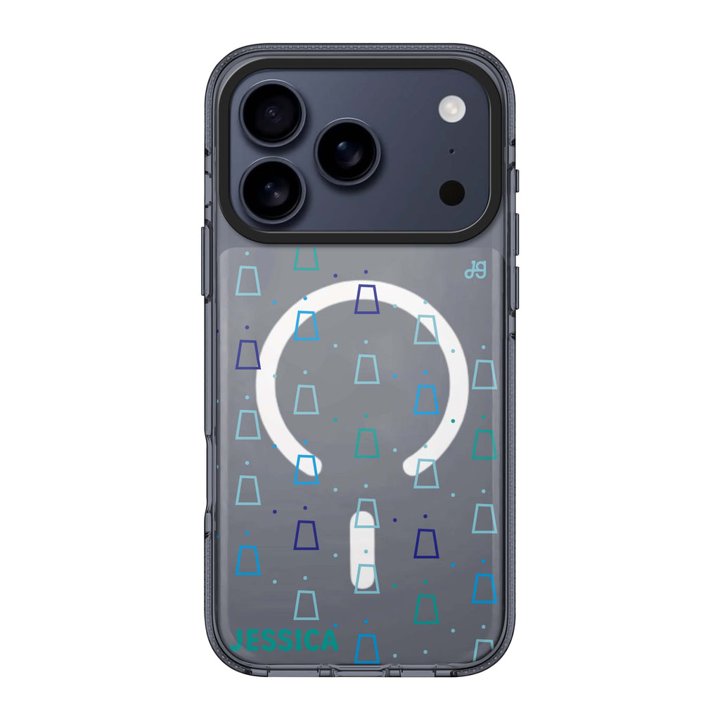 oooooo iPhone 17 Pro Max MagSafe 水晶透明保護殼 插畫圖案設計 可自訂名字 圖1