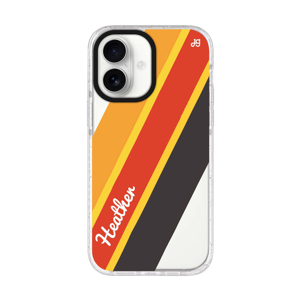 Timeless Twist iPhone 17 水晶透明保護殼正面展示