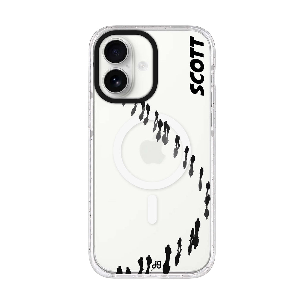 People Points iPhone 17 水晶透明保護殼正面展示