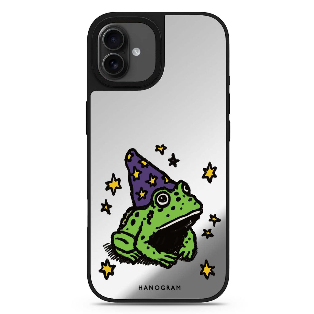 Starry-Nosed Wizard Frog iPhone 17 星空鏡面手機殼 主圖設計