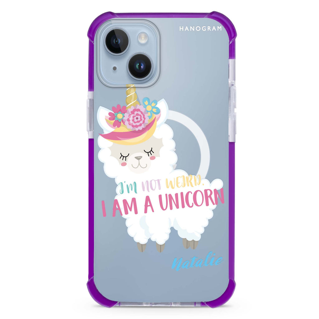 I am a llamacorn iPhone 15 Plus Magsafe 兼容超強防摔保護殼