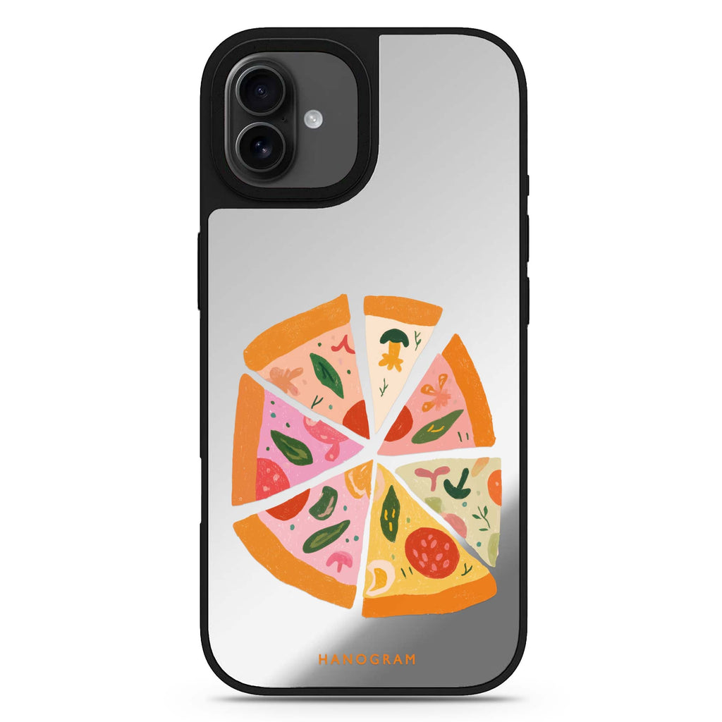 Pastel Pizza Dream iPhone 17 鏡面手機殼 主圖設計