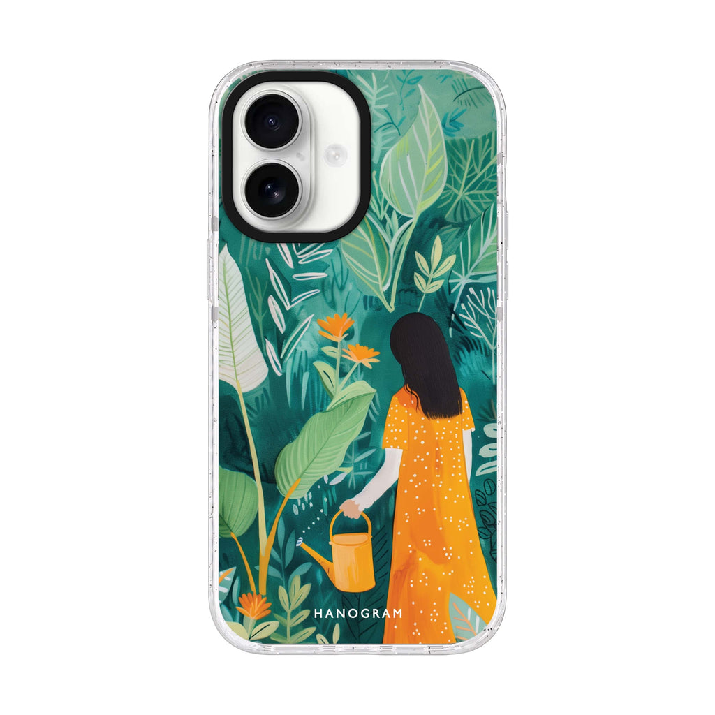Growth Guardian iPhone 17 水晶透明保護殼正面展示