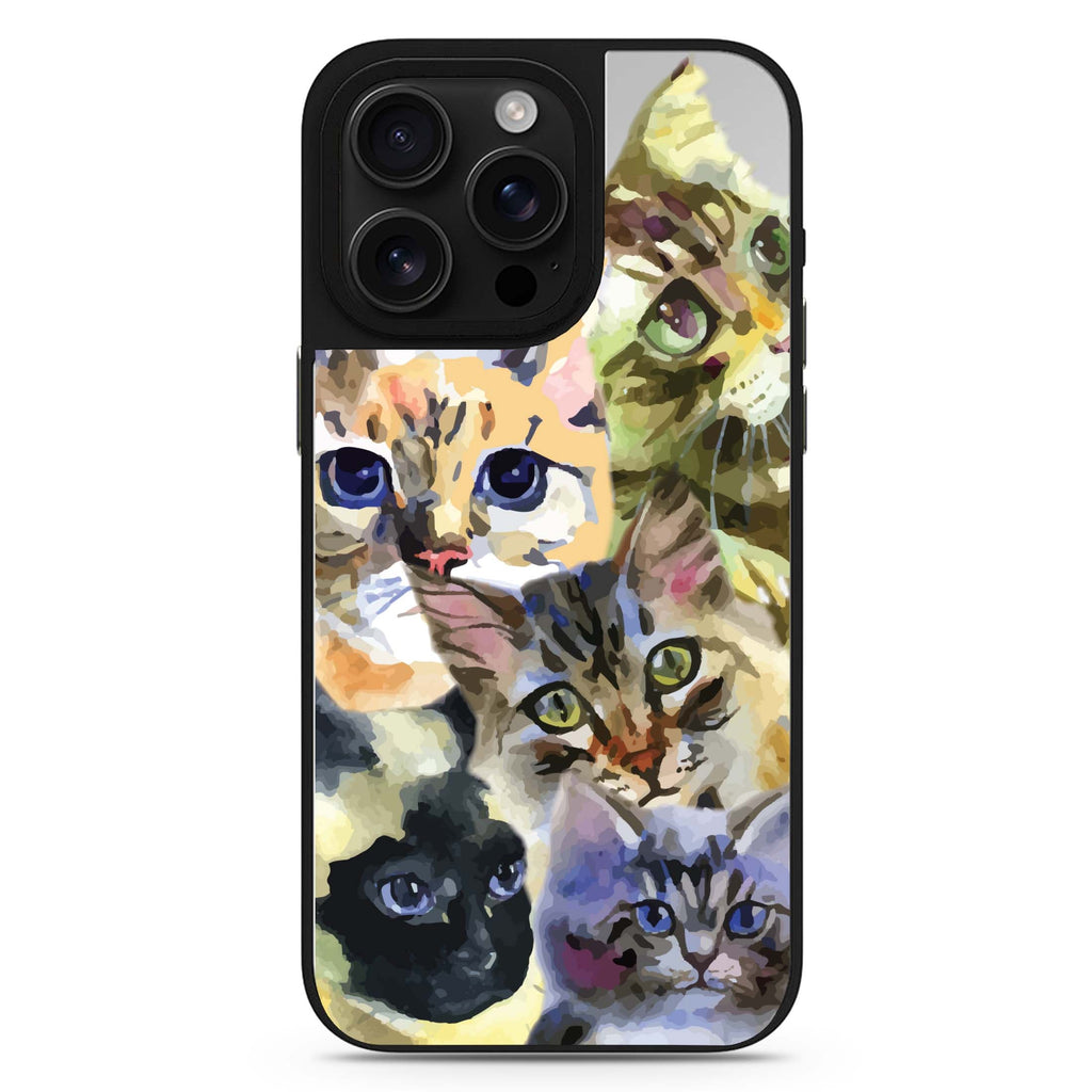 Watercolour Cat 鏡面手機殼