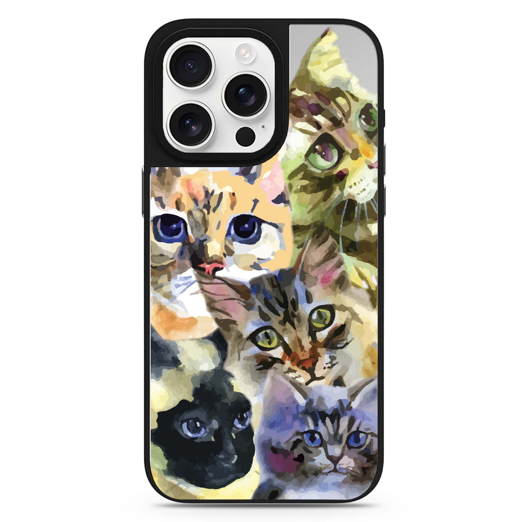 Watercolour Cat 鏡面手機殼
