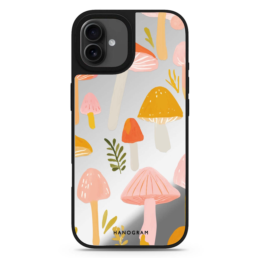 Blushing Mushrooms iPhone 17 鏡面手機殼 主圖設計