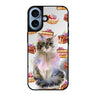 Reflective iPhone 16 Mirror Case –Watercolour Cat Design