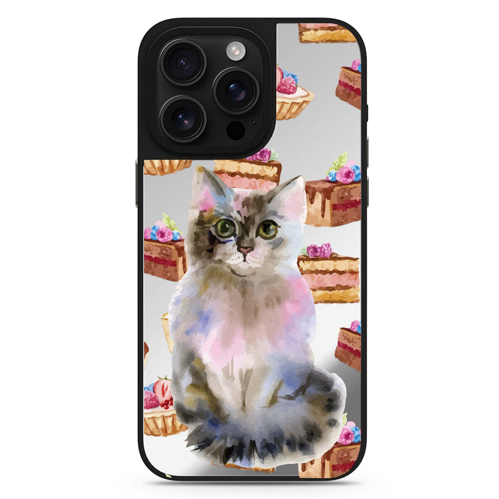 Watercolour Cat 鏡面手機殼