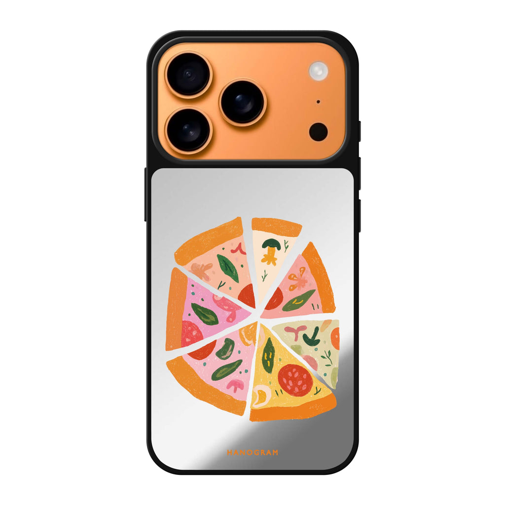 Pastel Pizza Dream 圖案 iPhone 17 Pro Max 鏡面手機殼主圖