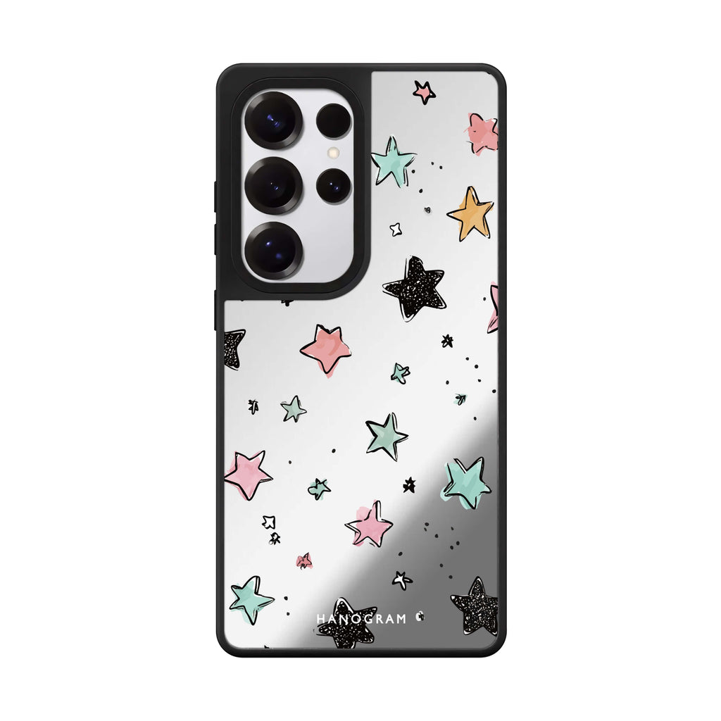Pastel Sparkle Stars 鏡面手機殼
