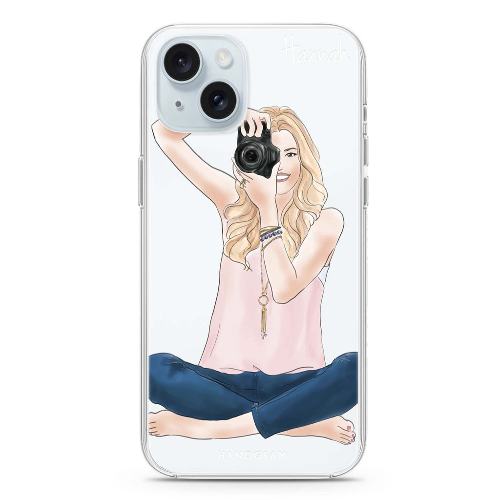 Camera girl I iPhone 15 水晶透明保護殼