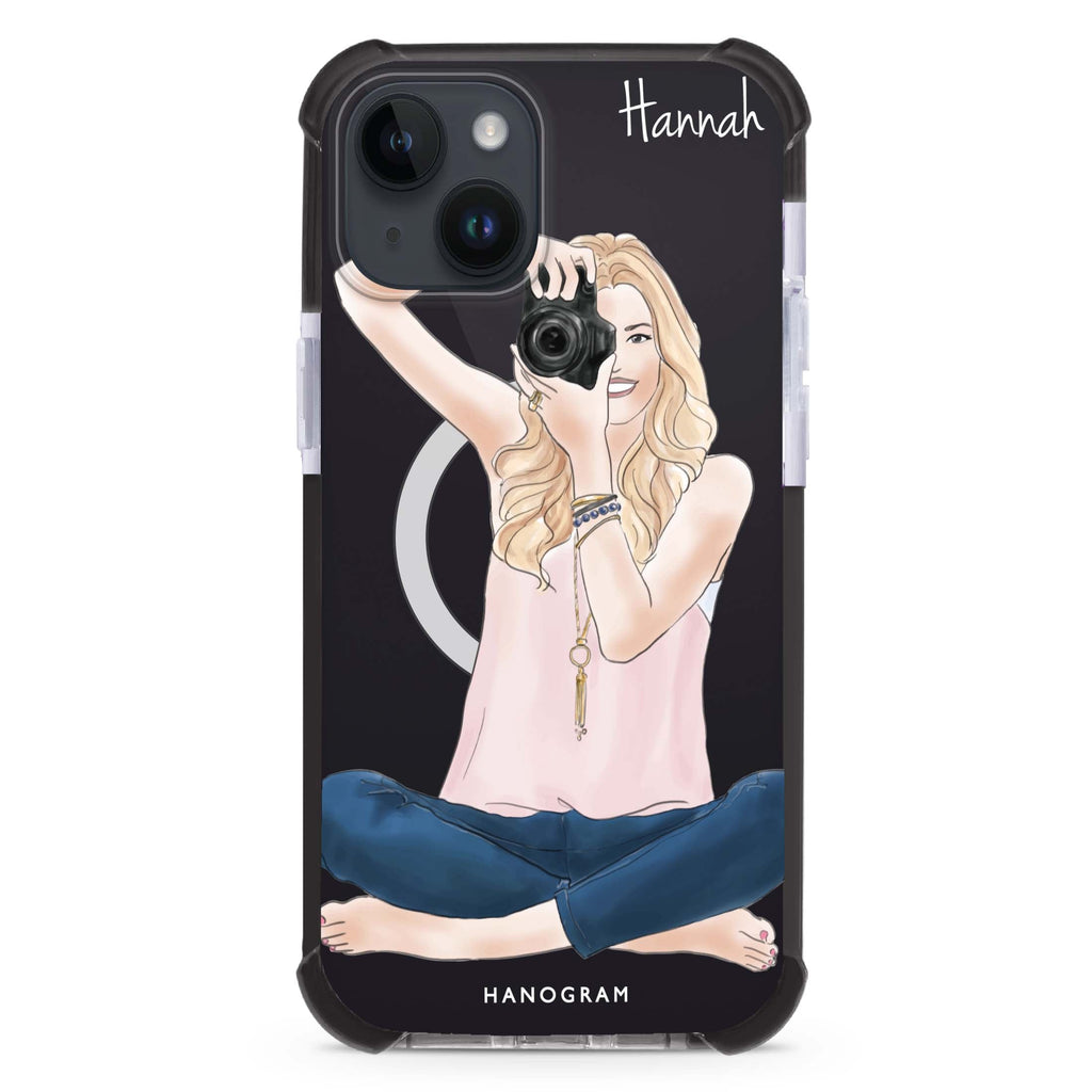 Camera girl I iPhone 15 Plus Magsafe 兼容超強防摔保護殼
