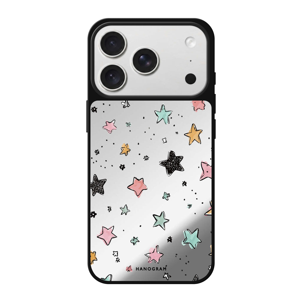 Pastel Sparkle Stars 鏡面手機殼
