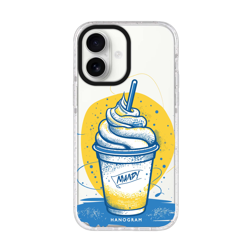 Frozen Fantasy iPhone 17 水晶透明保護殼正面展示