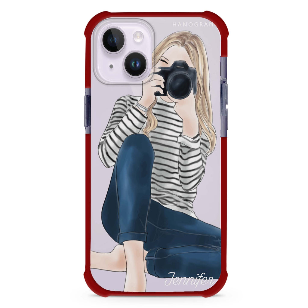 Camera girl II iPhone 15 Plus Magsafe 兼容超強防摔保護殼
