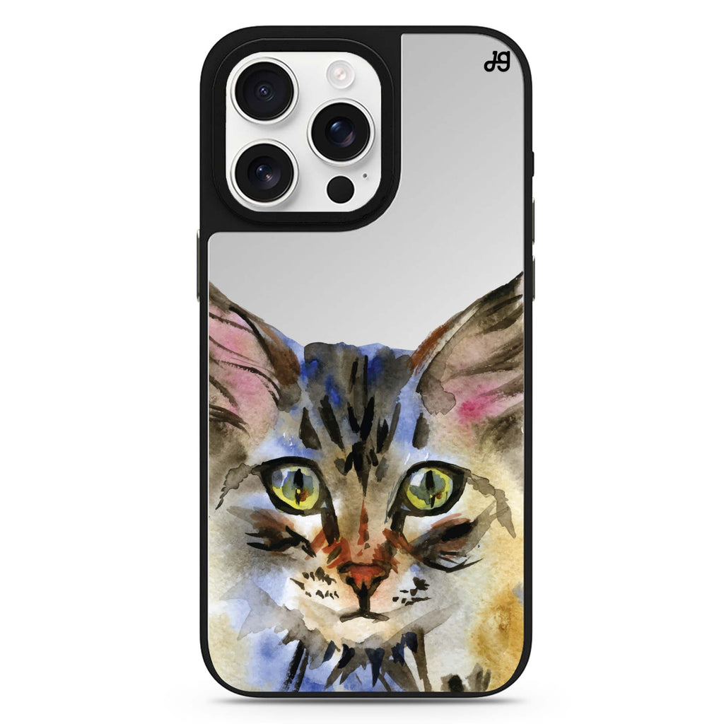 Watercolour Cat 鏡面手機殼
