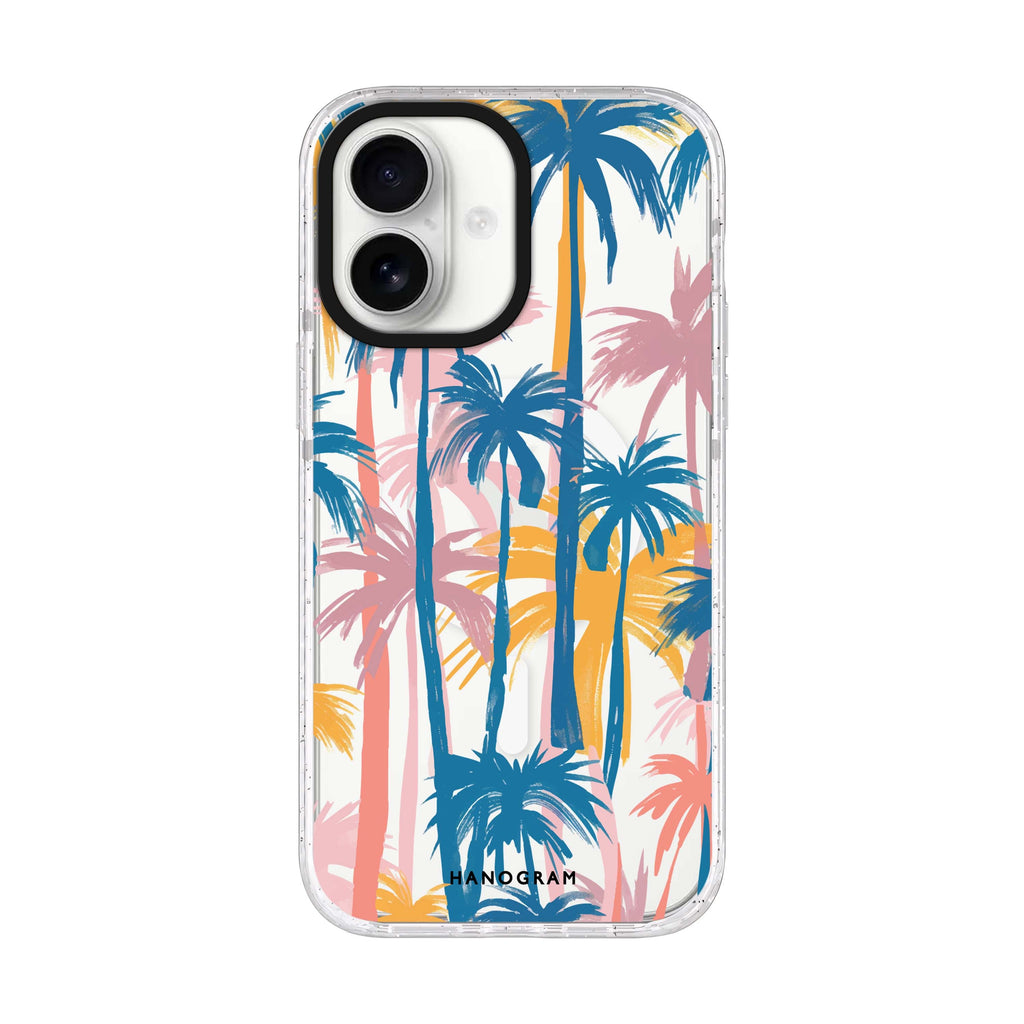 Palm Paradise iPhone 17 水晶透明保護殼正面展示