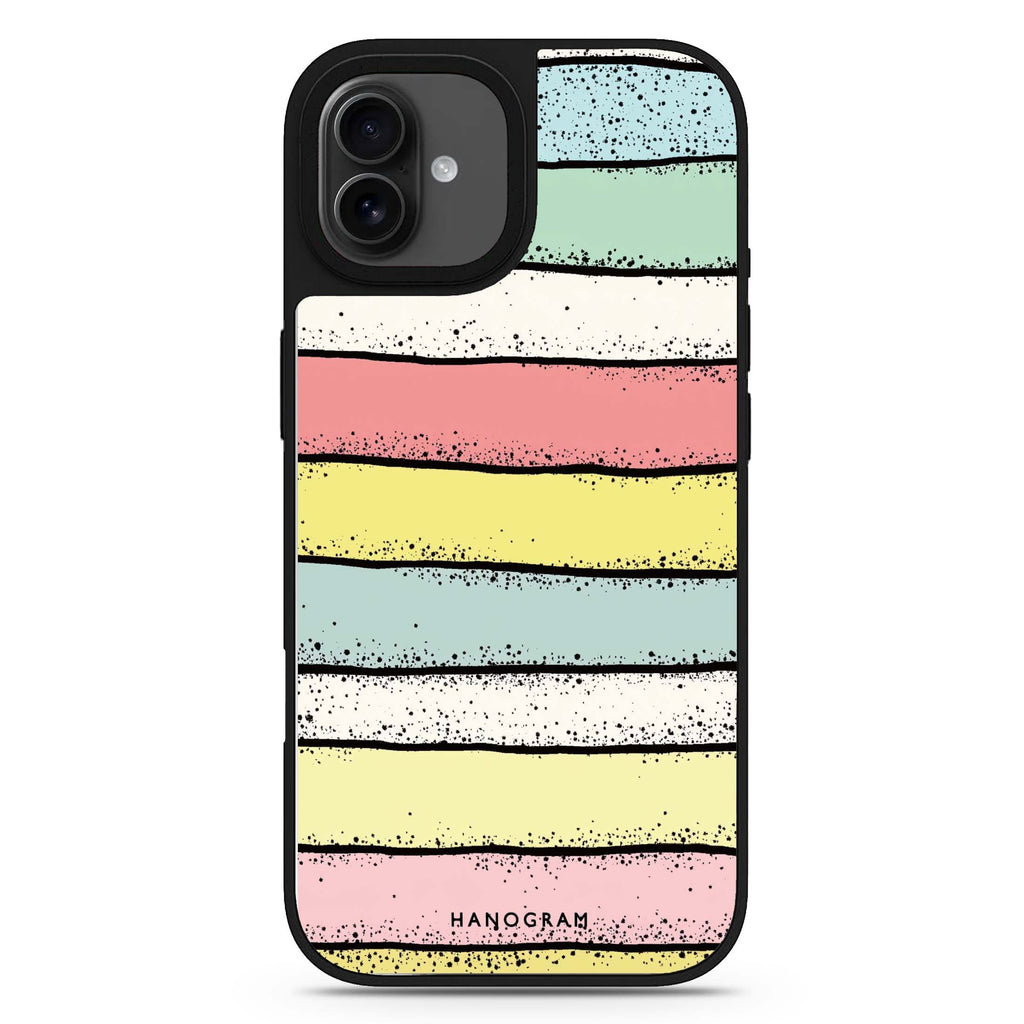 Glitter Stripe Charm iPhone 17 鏡面手機殼 主圖設計