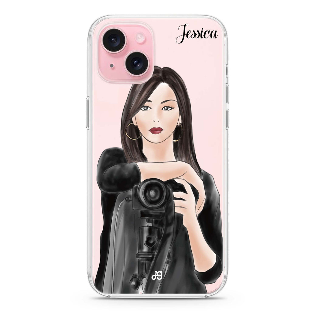 Camera girl III iPhone 15 水晶透明保護殼