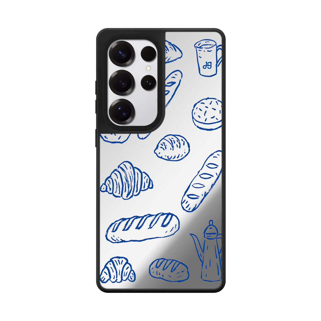 Blue Ink Boulangerie Samsung Galaxy 鏡面手機殼