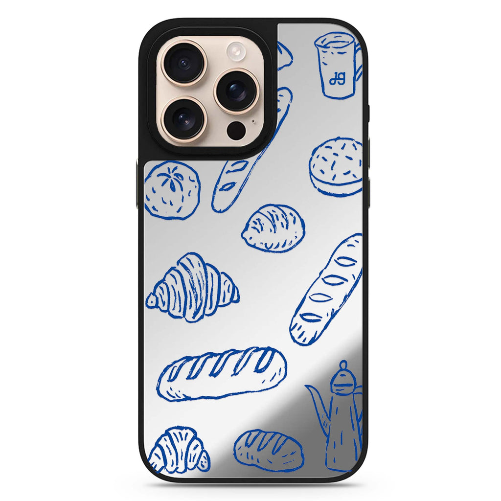Blue Ink Boulangerie 鏡面手機殼