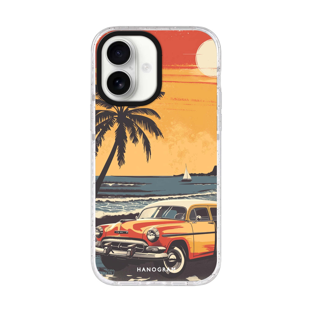 Ocean Waves iPhone 17 水晶透明保護殼正面展示