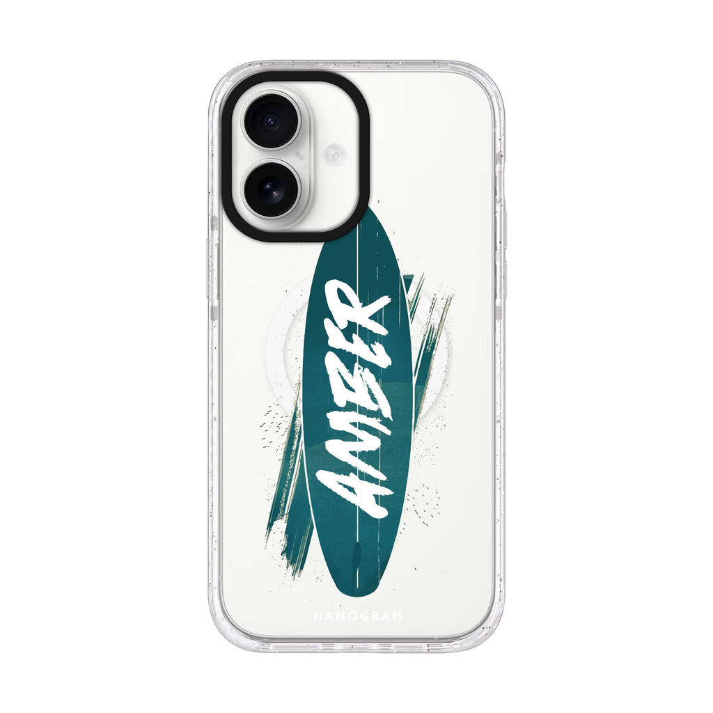 Surf's Up iPhone 17 水晶透明保護殼正面展示