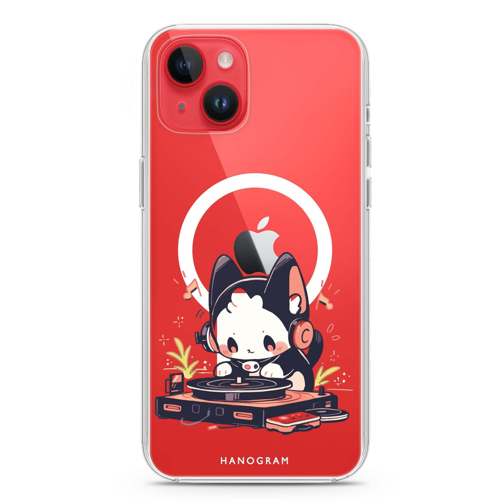 DJ Paws Play iPhone 14 Plus Magsafe 兼容水晶透明保護殼