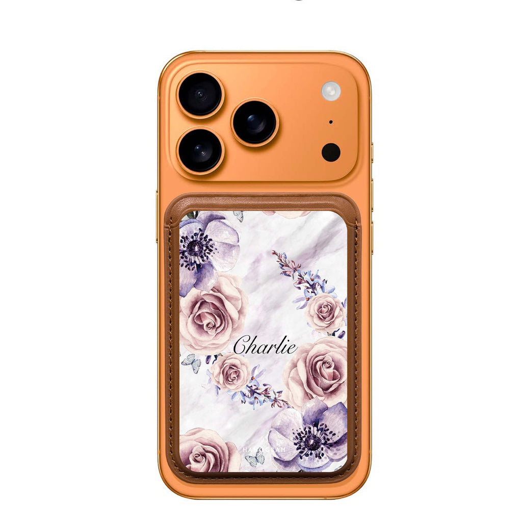 White Marble & Flower Magsafe 卡套