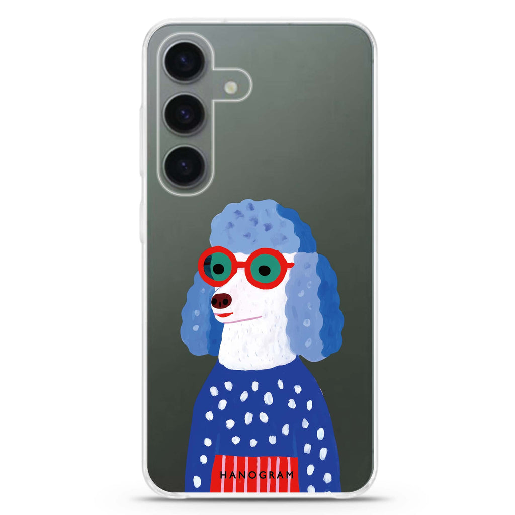 Groove Doggo Samsung Galaxy S26/S25/S24 水晶透明保護殼正面展示