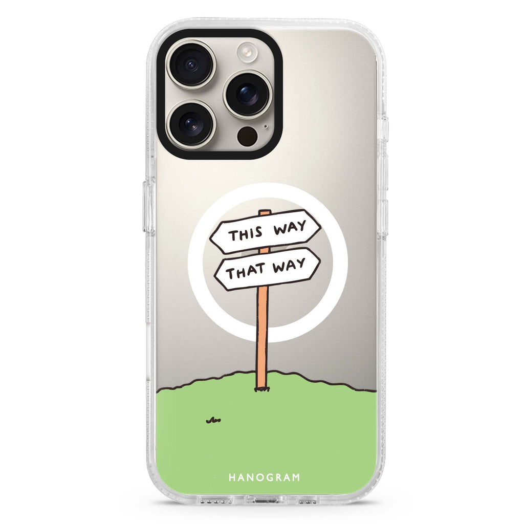 Which Way Now Magsafe 兼容水晶透明保護殼