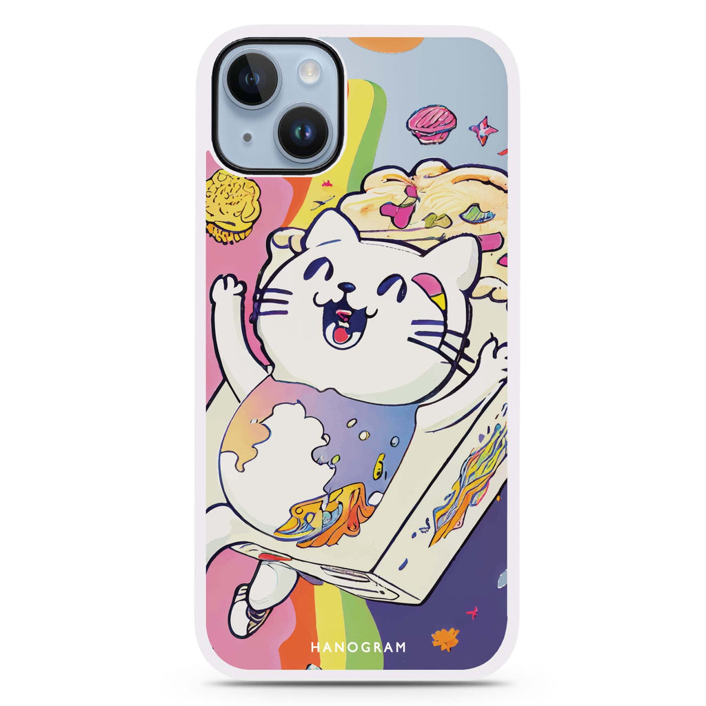 Rainbow Cat iPhone 15 Plus 防衝擊保護殼