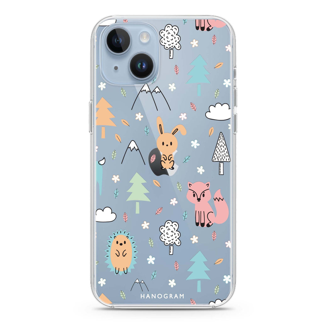 Whimsy Wildlife iPhone 14 水晶透明保護殼